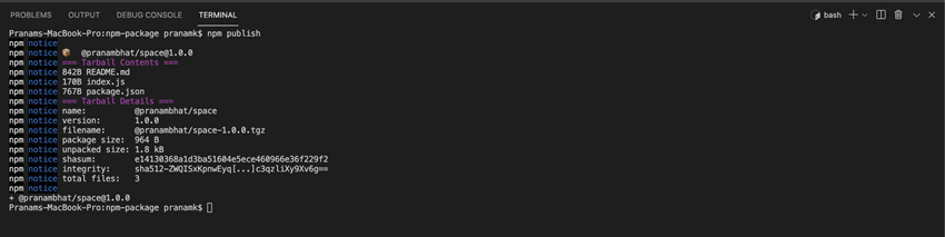 How to create and publish an npm package